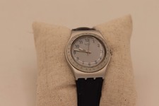 Swatch Irony Aluminium Silver Dial Quartz Swiss Mens Watch Leather picture