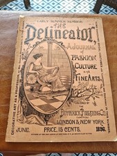 THE DELINEATOR JUNE 1896 MAGAZINE FASHION CULTURE AND FINE ARTS WOMEN  picture