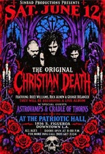 CHRISTIAN DEATH ASTROVAMPS Punk Rock Show Hardcore music Poster Print Flyer picture
