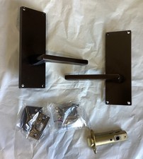 Emtek Sideplate Passage Locksets Non-Keyed 7” Oil Rubbed Bronze 8111HLOUS10B  picture