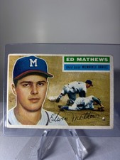 1956 Topps #107 Eddie Mathews VG picture