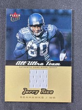 2005 Fleer Ultra JERRY RICE Game-Worn Jersey Patch #AU-JR MEM picture