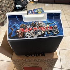IRON MAIDEN IGLOO COOLER. EDDIE’S PLAYMATE New Condition 14qt. picture