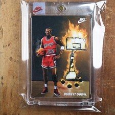 1985 Nike Michael Jordan Promo Burn It Down Basketball Sealed picture