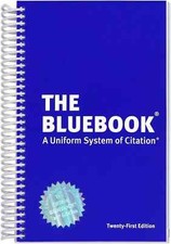 The Bluebook: A Uniform System of Citation (21st Edition) Spiral bound USA STOCK picture