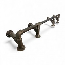 Industrial Pipe Foot Rail - 1” Pipe x 7.5” Tall X 6.5” Deep - 48” to 120