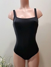 NWT Cupshe Womens One Piece Swimsuit Large Black Color  Slim & Sculpt.  picture