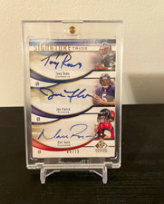 Upper Deck SP Signature Edition Signature Trios Romo Flacco Ryan Auto /15 picture