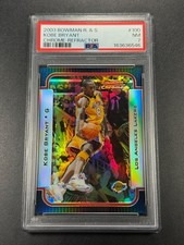 KOBE BRYANT 2003 BOWMAN CHROME #100 REFRACTOR /300 NEAR MINT PSA 7 NBA LAKERS picture