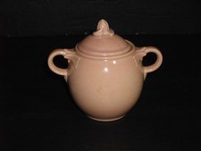Vintage Lu-Ray Pastels Pink Mini Sugar Bowl with Lid picture