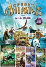 Spirit Animals Set of 5 Books: 1 Wild Born Spirit Animals 2: Hunted Spi - GOOD picture