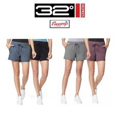 32 Degrees Ladies' 2-pack Soft Jogger Short F42 picture