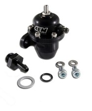 For AEM FUEL PRESSURE REGULATOR FPR 25-300BK Civic Integra Del Sol B16A B18C D16 picture
