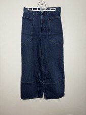 Everlane The Way High Gardener Jean Womens 28R Dark Wash Jeans Wide Leg Denim picture