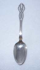 Antique RW & S Sterling Teaspoon, Cutwork Handle picture
