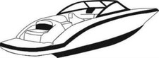 7.6oz BOAT COVER YAMAHA 232 LIMITED 2009 picture