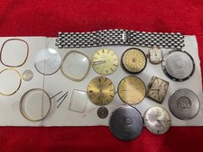 Loot of Omega movement Parts Braclet,Glass,Dail E.t.c picture