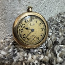 Vintage Elgin Pocket Watch Pocket Gold Filled Manual Wind Champagne Dial 1920s picture