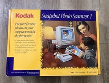 Kodak Snapshot Photo Scanner 1 Vintage In Box Complete Manuals Cables RARE picture