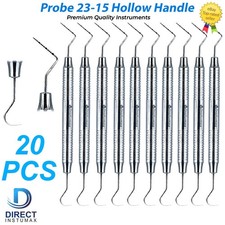 Explorador Dental Perio 23/Sonda UNC 15 – Mango Hueco Doble Punta con Marcado de picture
