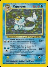 Vaporeon (12) Unlimited Holo Rare Jungle 12/64 NM picture