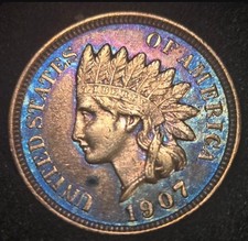 1907 Indian Head Cent - Impaired Proof -  picture