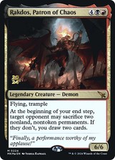 MTG Rakdos, Patron of Chaos [Murders at Karlov Manor Prerelease Promos] Foil Nea picture