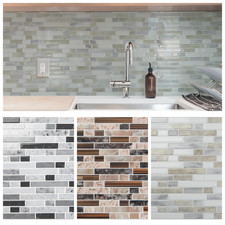 10pcs Peel and Stick Backsplash Thickened Tiles, 12''x12'', Cover 10 Sq.Ft. picture
