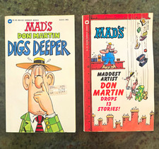Mad’s Don Martin Digs Deeper & Don Martin Drops 13 Stories - 2 Books picture
