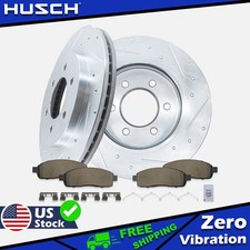 4WD Front Drilled Rotors Brake Pads Kit for 2004-2008 Ford F-150 Lincoln Mark TL picture