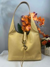 NWT Rebecca Minkoff Megan Pebbled Leather Hobo Bag in Butterfly Yellow picture