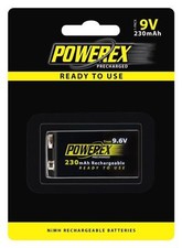 4 Pcs Maha Powerex 9V 9.6V 230mAh NiMH Precharged Rechargeable Batteries picture