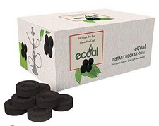 Ecoal Premium Instant Hookah Coal Round 33mm 100ct picture
