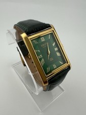 GREEN Vintage Seiko Slim Quartz Men's Wrist Watch picture
