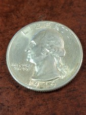 1949 D Washington Silver Quarter, uncirculated Denver     inv09    q111 picture