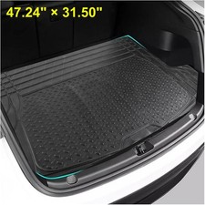 Heavy Duty Rubber Cargo Mat Liner All-Weather Trim-to-Fit Non-Slip Waterproof picture