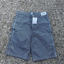 Kacey Lee Cargo Shorts Hickory Rinse Striped Blue White Men’s Sz 34 New w Tags picture