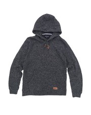 Quicksilver Keller Hoodie Mens Med Pullover Sweatshirt Heather Dark Gray Vintage picture