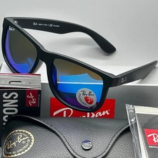54mm Ray-Ban RB4165 622/55 Justin Black Frame Blue Polarized Lenses Sunglasses picture