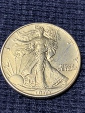Liberty Walking Half Dollar 50C 1943 Philadelphia Gold Plated Acid Tested picture