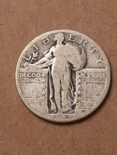 1927 D   STANDING LIBERTY QUARTER    AG picture