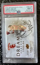 2012 Exquisite Collection CHERYL MILLER 1983-1984 AUTO Autograph USC PSA 9 10 picture