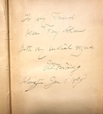 1886 JOHN TOWNSEND (J. T.) TROWBRIDGE 1st Edition Inscribed Presentation Copy  picture