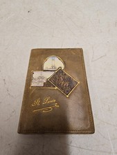 Antique 1904 Worlds Fair St Louis Souvenir Leather Pocket Organizer Wallet Rumpp picture