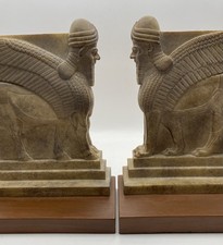 Replica Lamassu Winged Assyrian Palace Guards Bookends Museum Mesopotamian picture