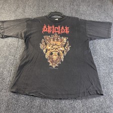 VTG 1995 Deicide Behind The Light T Shirt Mens XL Blue Grape Single Stitch Metal picture