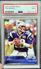 Upper Deck 2004 Tom Brady #114 PSA 9 New England Patriots NFL Football picture