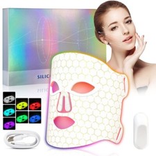 7 Colors LED Light Photon Face Mask Rejuvenation Facial Skin Therapy Wrinkle USA picture