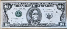 Ghost 2025/2026 Skelatour - Frater Imperater - Papa Buck/Mummy Dust - $666 Bill picture