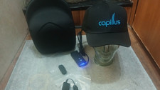 Capillus Plus Laser Hair Growth Cap /Charged BATTERY /CHARGE CORD / CASE/Tested picture